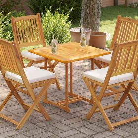 Table Top Teak Solid teak wood 27.6 x 27.6 in Durable Table Top