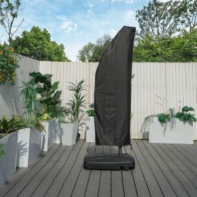 Direct Wicker Outdoor Patio Cantilever Umbrella Zipper Cover (Color: Black)